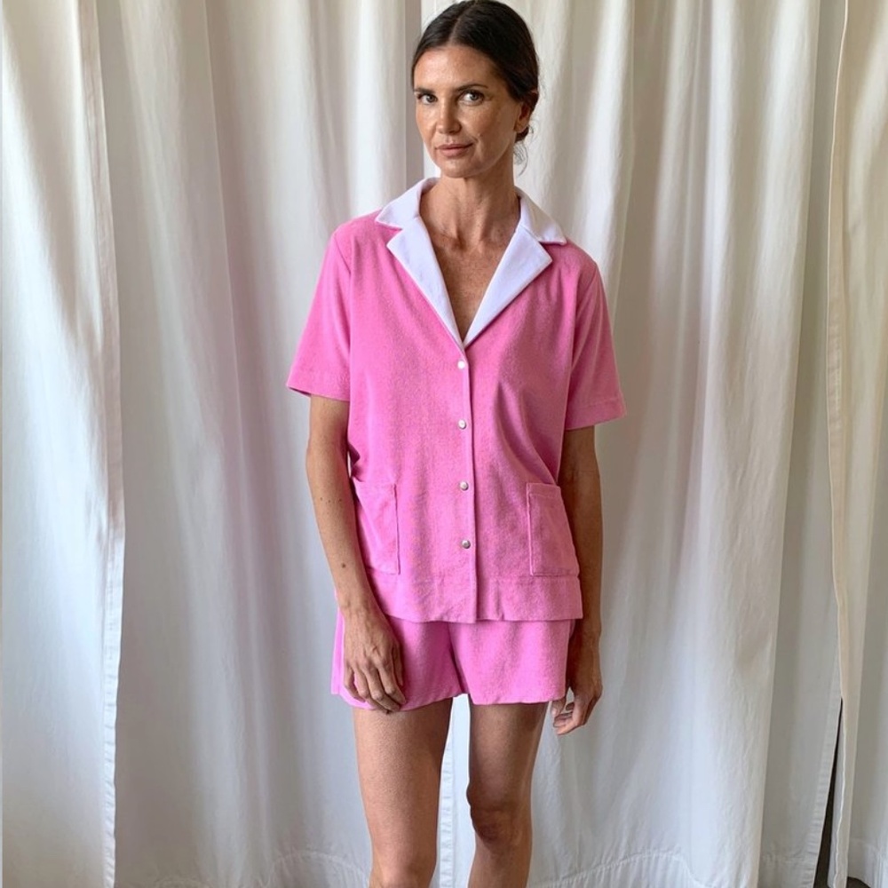 KULE Flamingo Shirt and Shorts set